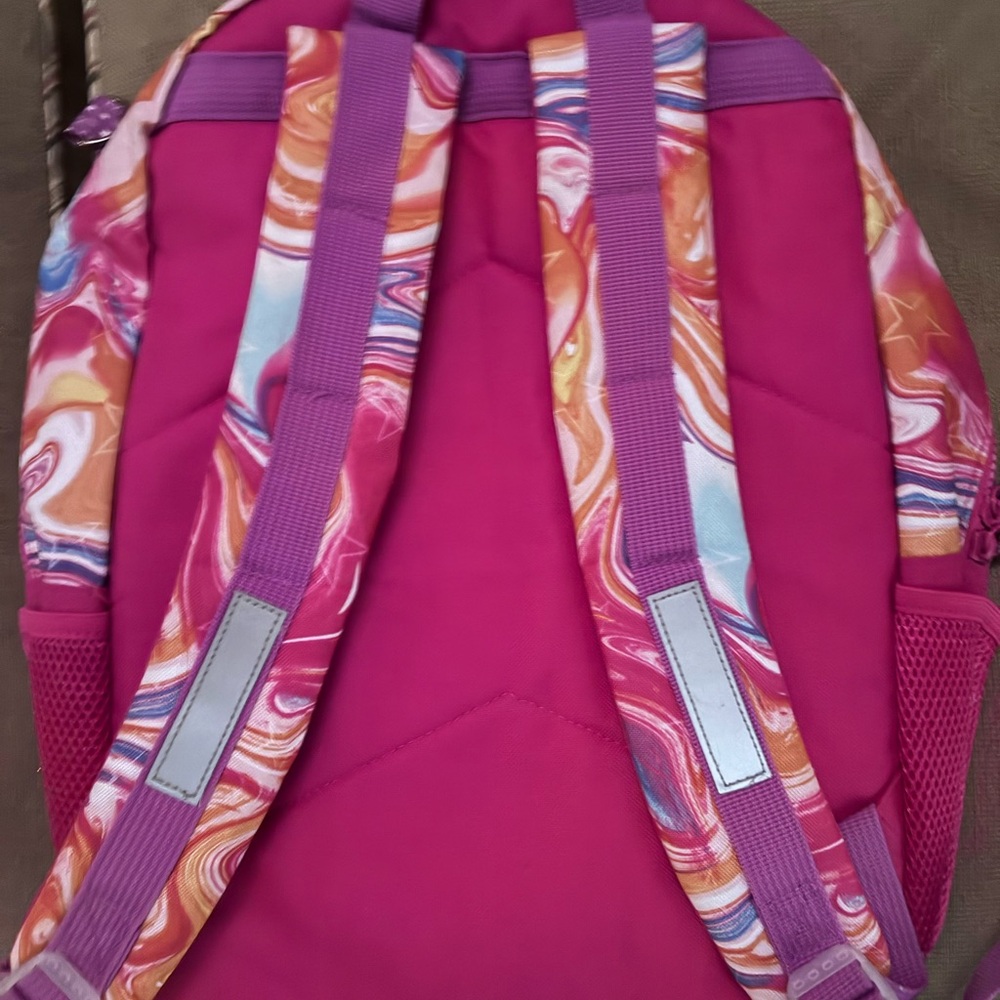 Amazon Essentials Pink and Multicolor Kids Backpack